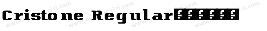 Cristone Regular字体转换